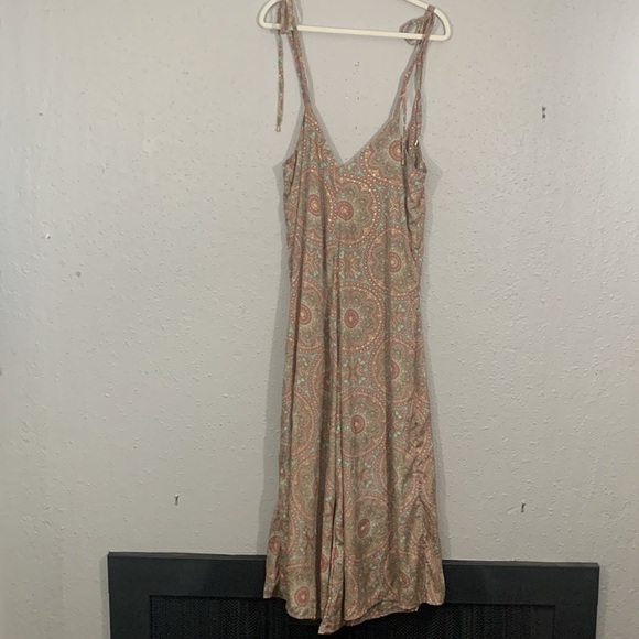 Aiala Boutique NWT Wide Leg Mandela Print Boho Spaghetti Straps Jumpsuit Onesize - Picture 2 of 12